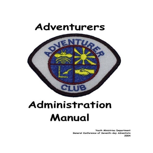 Adventurer club manual