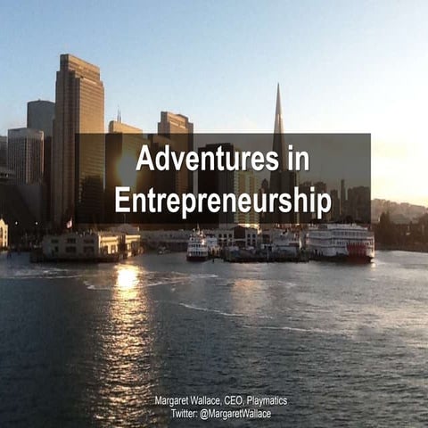 Adventures in Entrepreneurship