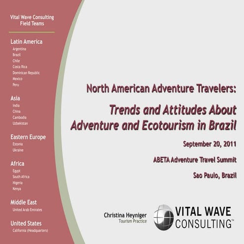 Adventure Traveler Statistics