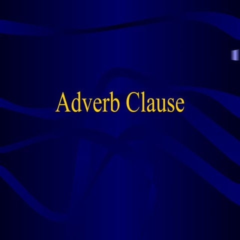 Adverb Clauses 08