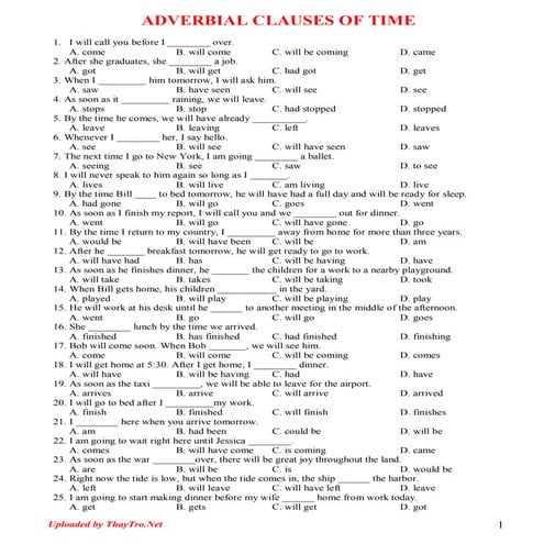 Adverbial clause oftime_exercises