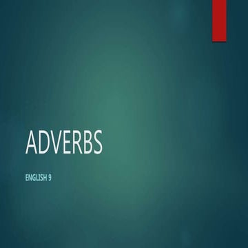 Adverbs