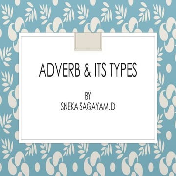 Adverbs