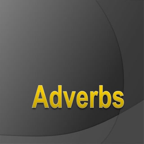 Adverbs ingles 