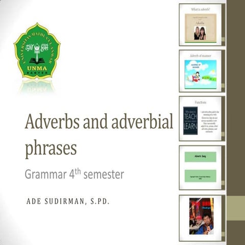 Adverbs and adverbial phrases (AdeS)