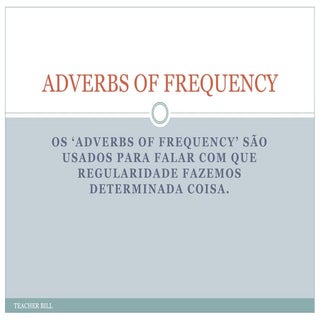 Adverbs of frequency