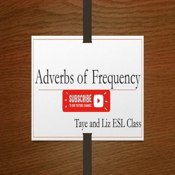 adverbs of frequency | PPT