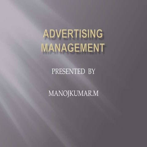 Adverdisment   management 1