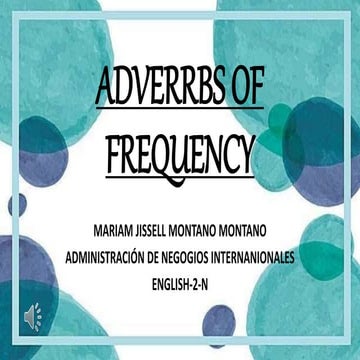 ADVERRBS OF FREQUENCY MJ 
