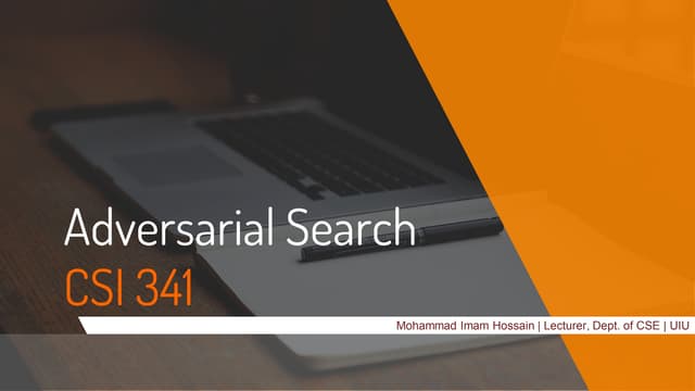AI 6 | Adversarial Search