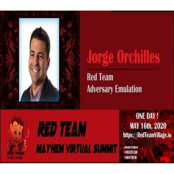 Adversary Emulation - Red Team Village - Mayhem 2020