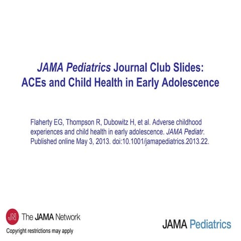 The Adverse Childhood Experiences (ACE) Study | PPT