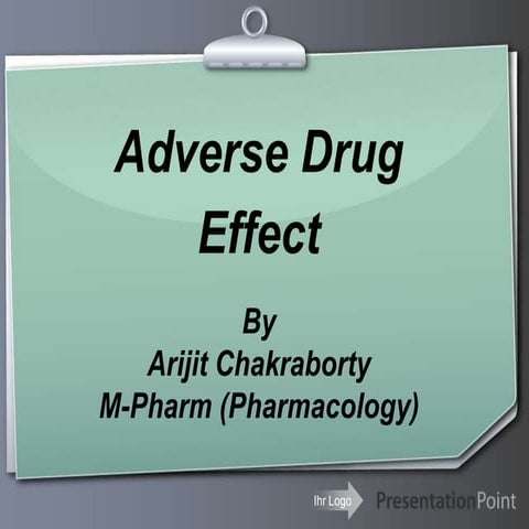 Adverse drug effect