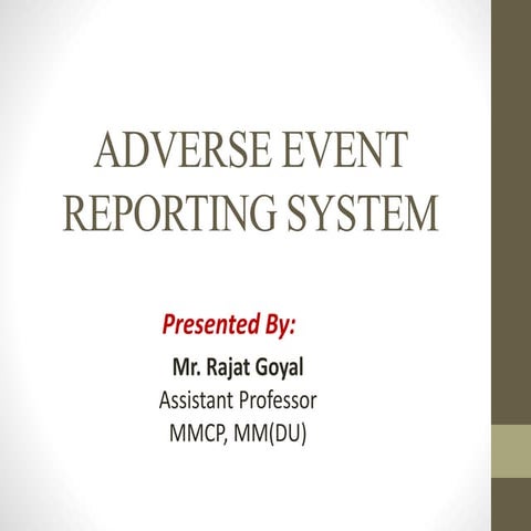 Adverse Event & Reporting system and Forms.pptx
