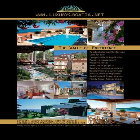 Luxury Croatia - Value of Experience