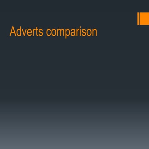 Advert comparison