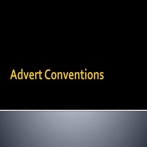 Advert conventions