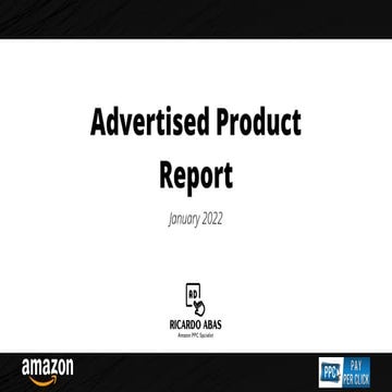 Advertised product report