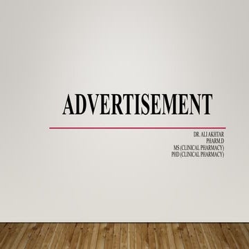 Advertisement explanation in detail .pptx