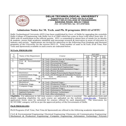 Advertisement mtech-phd-2012