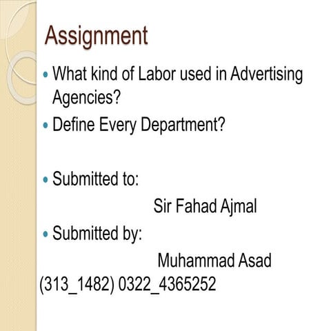 Advertisement agency