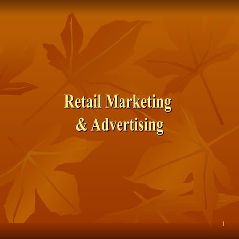 Advertisement & retail