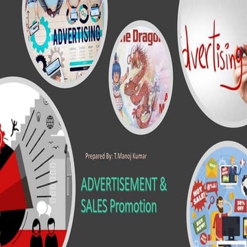 Advertisement & sales promotion
