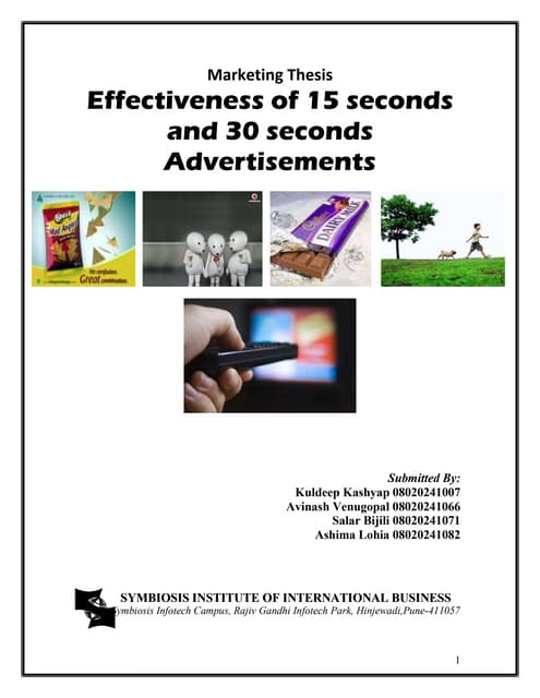 Dissertation reports in marketing