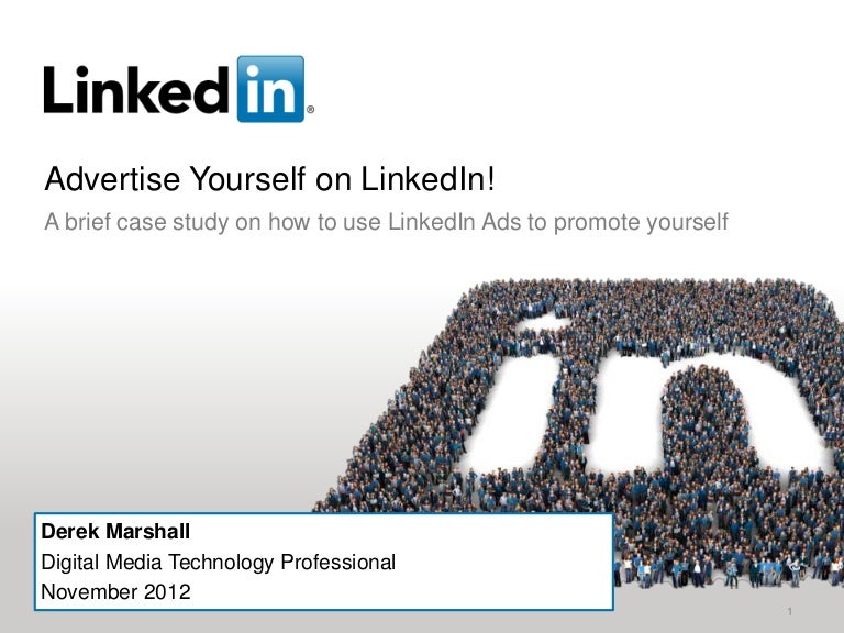 Advertise yourself on LinkedIn: a case study
