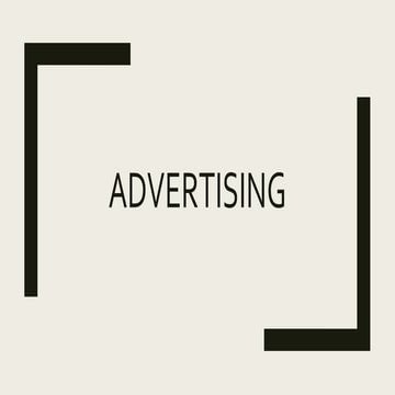 Advertising