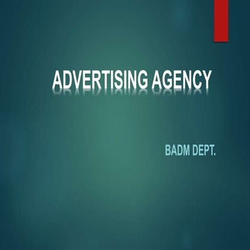 Advertising agency