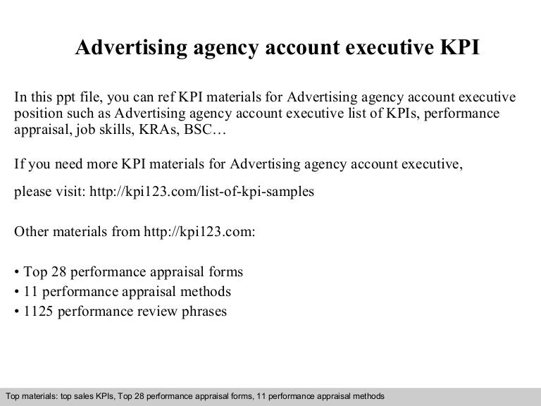 advertising executive job description