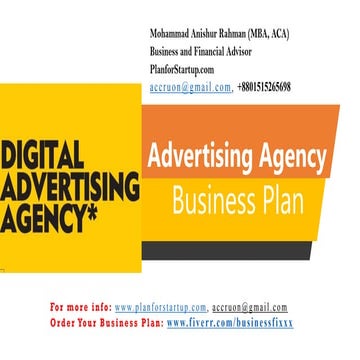 Advertising agency business plan