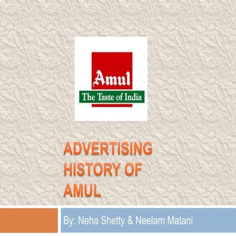 Advertising History of Amul - Asia's largest Dairy Brand