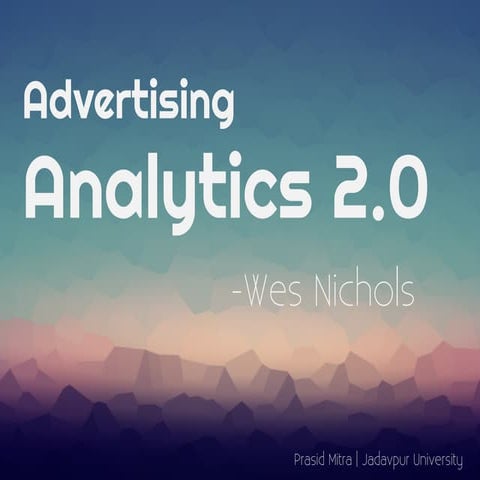 Advertising Analytics 2.0 | PDF