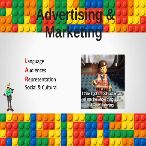 GCSE - Promoting Media: Advertising and Marketing LEGO