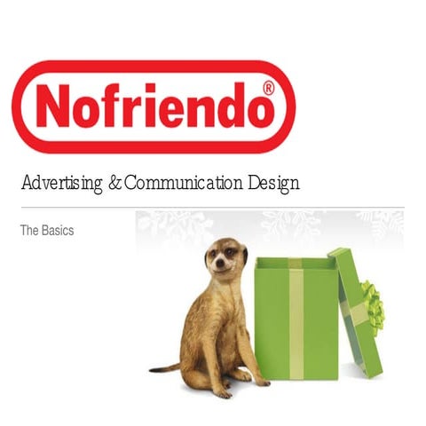 Design Principles of Advertising and Communications