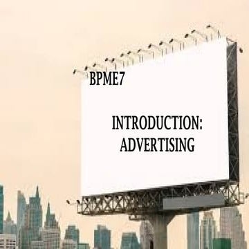 advertising introduction complete lecture