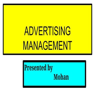 Advertising management