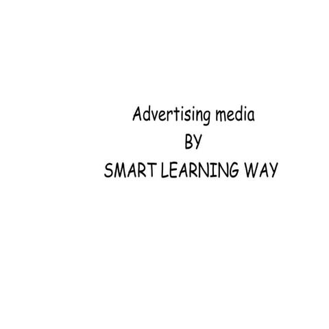 Advertising media