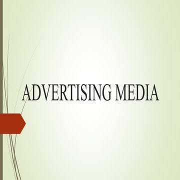 Advertising media Meaning &Types of Media & their merits and demerits