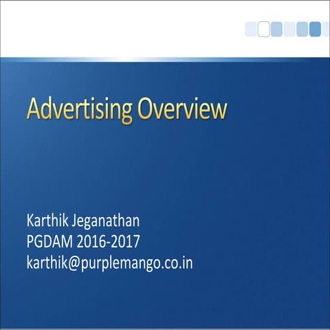 Advertising Overview