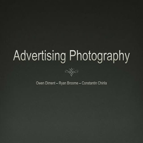 Advertising photography