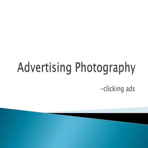 Advertising photography