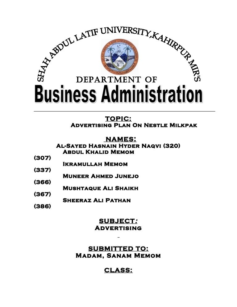 advertising plan