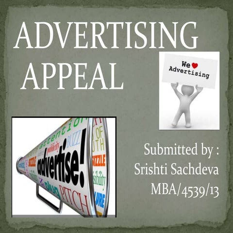 Advertising appeal  ppt