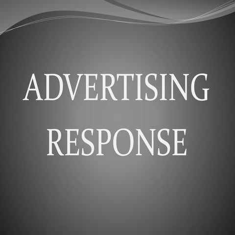 Advertising response
