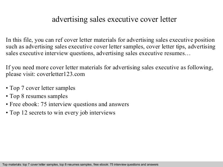 advertising sales manager cover letter