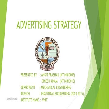 Advertising strategy case study