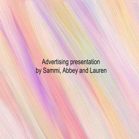 Advertisment presentation final